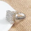 Band Rings Cable Rings Diamond Women And Men Luxury Punk Zircon Party Fashion Ring284P