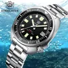 Wristwatches Steeldive SD1970 White Date Background 200M Wateproof NH35 6105 Turtle Automatic Dive Diver Watch 230113255S