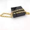 Halsband 10mm guldfylld super cool mäns kedja 24k kubansk länk Miami ring282e