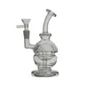 NMH-9-Stil Mini-Wasserpfeifen Glasbong Recycler Rauchen Wasserpfeife Dab Rig 14,5 cm Höhe mit 10 mm Gelenk