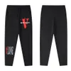 VLONE Spring and Autumn Men's Sports Pants Thin Loop Loose Outdoor Running Fitness Knitted Sports Casual Pants Fashion Design