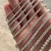 Теннисные ожерелья с настоящими бриллиантами Теннисные браслеты с настоящими бриллиантами Si1 Vs Vvs Diamonds Быстрая страховая доставка в США