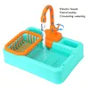 Altre forniture per uccelli Vasca da bagno automatica per pappagalli Piscina con giocattoli Gabbia per bambini Distributore d'acqua Rubinetto per vasca da bagno Doccia 230909