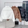 Parkas pour hommes de luxe femmes manteau bouffant hiver femme doudoune courte fermeture éclair conception chaud bas vestes