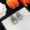 Stud Bb vintage letter earrings ins-light luxury vintage stud earrings dopamine versatile fashion jewelry 2024 High quality