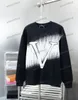 Xinxinbuy Men Designer Hoodie Sweatshirt 23SS Gradient Letter Printing Long Sleeve Women Black White M-2XL