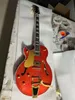 new Left handed orange jazz guitar Free Shipping made in China