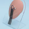 2 pezzi nappe ciondolo anello capezzolo piercing zircone lucido bilanciere in acciaio inossidabile barra scudo per il seno per le donne gioielli sexy per il corpo