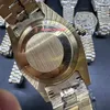Volledige Diamond Iced Out Man Horloges Geel Goud Roestvrij Stalen Kast Horloge Romeinse Cijfers Glanzend Goed Automatisch uurwerk Horloge 41mm