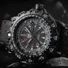 Addies Outdoor Leger Sport Lichtgevende Buis Quartz Horloges 50M Waterdicht Heren Zwart Siliconen Militair Horloge Klok 270V