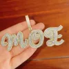 Moissanite Hip Hop Jewelry Custom 925 Silver Special and Cool Letter Name Pendant