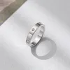 Bandringe, Designer-Ring, Schmuck, Roségold, Sterlingsilber, Titanstahl, Diamant, einzigartiges Versprechen für Herren, Damen, Teenager, Mädchen, Paare, Hochzeit, Verlobung, rote Box, LA5E