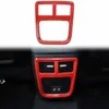 Rear Armrest Air Conditioner Outlet Vent Trim For Dodge Charger 2011 UP Auto Interior Accessories Red266C