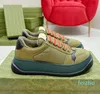 Screener Platform Shoes Casual Designer Sneaker Canvas Flatform Tennis Trainer for Men Women Leather Suede