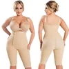 Fajas Colombianas femmes sans couture cuisse plus mince buste ouvert Shapewear contrôle ferme Body Shaper complet du corps grande taille 247E