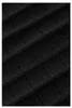 2023 Summer Black Contrast Color Panel Panel Dress Lång ärm Runda hals stickade knälängd Casual Dresses S3S08M0932320507