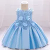 Bébé filles robe de princesse enfant en bas âge robe de baptême enfants Costume de fête de noël infantile 1ère année anniversaire robes de baptême vêtements