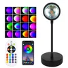 16 färger Bluetooth Sunset Lamp Projector RGB LED Night Light Tuya Smart App Remote Control Decoration Bedroom POGRAPHY GIFT302R