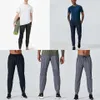 Herbst lange Hosen Männer Sport Laufen Align Yoga Outdoor Gym Taschen Slim Fit Jogginghose Lu Hose Jogger Hose Herren Casual Elastic3132