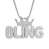 Design personalizzato Varie combinazioni di lettere di forma Argento 925 con pendente Ice Out con diamante Moissanite a fuoco libero