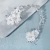 Bruiloft Haar Sieraden Miallo Handgemaakte Bloem Kam Clips voor Vrouwen Accessoires Zilver Kleur Bruids Prom Bruid Hoofddeksel Geschenken 230909