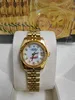 Z oryginalnym pudełkiem Złotym gorącym sprzedawcą Watch Lady Size 26 mm Data Girl Sapphire Glass Smlakwatch 2813 Ruch Automatyczny ruch mechaniczny zegarki 88