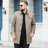 Men's Trench Coats Arrival Fashion Super Large Men Spring Long Casual Windbreaker Single Breasted High Quality Plus Size MLXL2XL3XL4XL5XL6XL7XL 230909