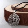Anhänger Halsketten Nostalgie Wikinger Valknut Skandinavisch Nordische Runen Amulett Wicca Pagan Herren Damen Halskette Modeschmuck252B
