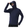 TRVLWEGO Hoody met lange mouwen Zomer Dames Zon UV-bescherming Sneldrogende kleding Heren jack met capuchon Dun strandsweatshirt 230909