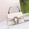 Mini borse firmate Borse a tracolla Totes Borsa a tracolla Donna Borsa classica di lusso Borsa a tracolla in vera pelle di lusso con diamanti 752029 Bianco