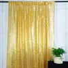 Sheer Curtains 1pc Pink Sequin Backdrop 2ftx8ft för bröllopsdekoration Baby Shower Christmas Halloween födelsedagsfest Bakgrund Drapi 230909