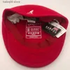 Бейсболки Бейсболки KANGOL Американский стиль Кенгуру Высокое качество из натуральной шерсти Передняя шляпа Французский художник Осенне-зимний берет Мужчины Женщины Шапки T230910