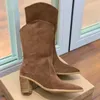 Gianvito Rossi Piper Boot Heel Ankle Booties Damenschuhe Echtes Leder Pumps Designer Luxus Dermalsohle Stiefel Halbstiefel Kurzer Stiefel Motorradstiefel Größe 35-41