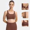 L-014 Débardeur réglable pour femmes pour le yoga Soutien-gorge de sport résistant aux chocs, sous-vêtement à boucle à trois rangées respectueux de la peau avec Removab203A