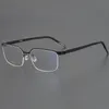 New desig Lightweight Optic Titanium Frame Concise Girl Men Business Glasses Multi-Color Half-Rim No Screw zero-pressure eyeglasses 56-16 for Prescription case