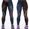 Pantalon d'entraînement de baseball rouge Harleen Quinzel Rugby Pantalon d'entraînement de yoga Harley Quin Leggings de course bleus Collants de fitness pour femmes265S