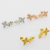 New designed Titanium Steel Jewelry V-letter Four Leaf Flower Full Diamond earring Bracelet fashion necklace Designer Jewelry LV019163