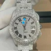 1H07 Digner Watch Custom Luxury Iced Out Fashion Mechanical Watch Moissanit E Diamond Free Ship Rolexs Watch RolexWatch