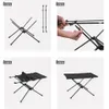 Camp Furniture Ultralight Outdoor Folding Camping Table Aluminium Roll Alloy Travel Bbq Lightweight Portable Picnic Hiking Fishing236q