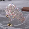 Gioielli per capelli da sposa KMVEXO Viola AB Colore cristallo Diademi da sposa Corona barocca Fascia per la sposa Ornamenti diadema per feste 230909