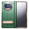 QIALINO Echt Echt Krokodillenleer Case Voor Huawei Mate X3 Alligator Skin Houder Cover