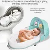 Slapen Babybed Wiegjes Pasgeborenen Nest Reisbedden Opvouwbare Babynest Klamboe Wieg Baby Slaapmand Voor 0-24month2522