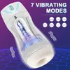 Sex Toys Massager Male Masturbator Sucking Vibrator Aircraft Cup Sextool Masturbating for Men Penis Training Exercise Machine