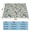 Coperte Il mio vicino Totoro Coperta in pile Anime giapponese Simpatico cartone animato Tiro personalizzato per la casa 150 * 125 cm Tappeto pezzo 230909