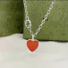 hart ketting vrouwelijk roestvrij staal paar gouden ketting hanger sieraden om de nek cadeau voor vriendin accessoires Whole2708