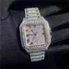Luxury Mens Watches Moissanite Mosang Stone Diamond Watch Watch zegarki dla mężczyzn Top Montre de Luxe Na ręce mechaniczne Automa3000