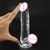 Seksspeeltje Massager Crystal Jelly Dildo Realistische dildo's voor vrouwen Masturbatie Kleine dildo Zuignap Kut Anale plug Lesbisch Seksspeeltje Speelgoed