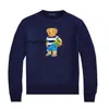 2024New Casual Round Neck Long Sleeve Sweater Men's Autumn/Winter Polos Pullover Little Bear T-Shirt S-XXL Asian Size