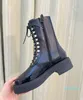 Damenschuhe Ankle Boot Pocket Black Roman Bootss Nylon Military Inspired Combat