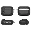 AirPods Pro 2 Case with Lock Clip Chockproof Carbon Fiber Grain Full Protection Cover for AirPods 3 1 Pro2キーチェーン